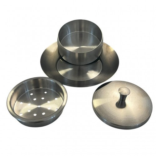 Stainless Steel Butter Dish with Lid, Elegant Multi-Purpose Butter Keeper with Draining Tray and Storage Plate - Ideal for Kitchen, Countertop, and Dining Table Use Stainless Steel Butter Dish with Lid, Elegant Multi-Purpose Butter Keeper with Draining Tray and Storage Plate - Ideal for Kitchen, Countertop, and Dining Table Use